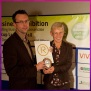 Claire and Flashbang Science win their first business award, the Rossendale Business Award for Best Innovation Business 2010