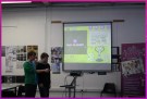 Dan and Harry answer questions from undergraduates of UCLan's Game Design course